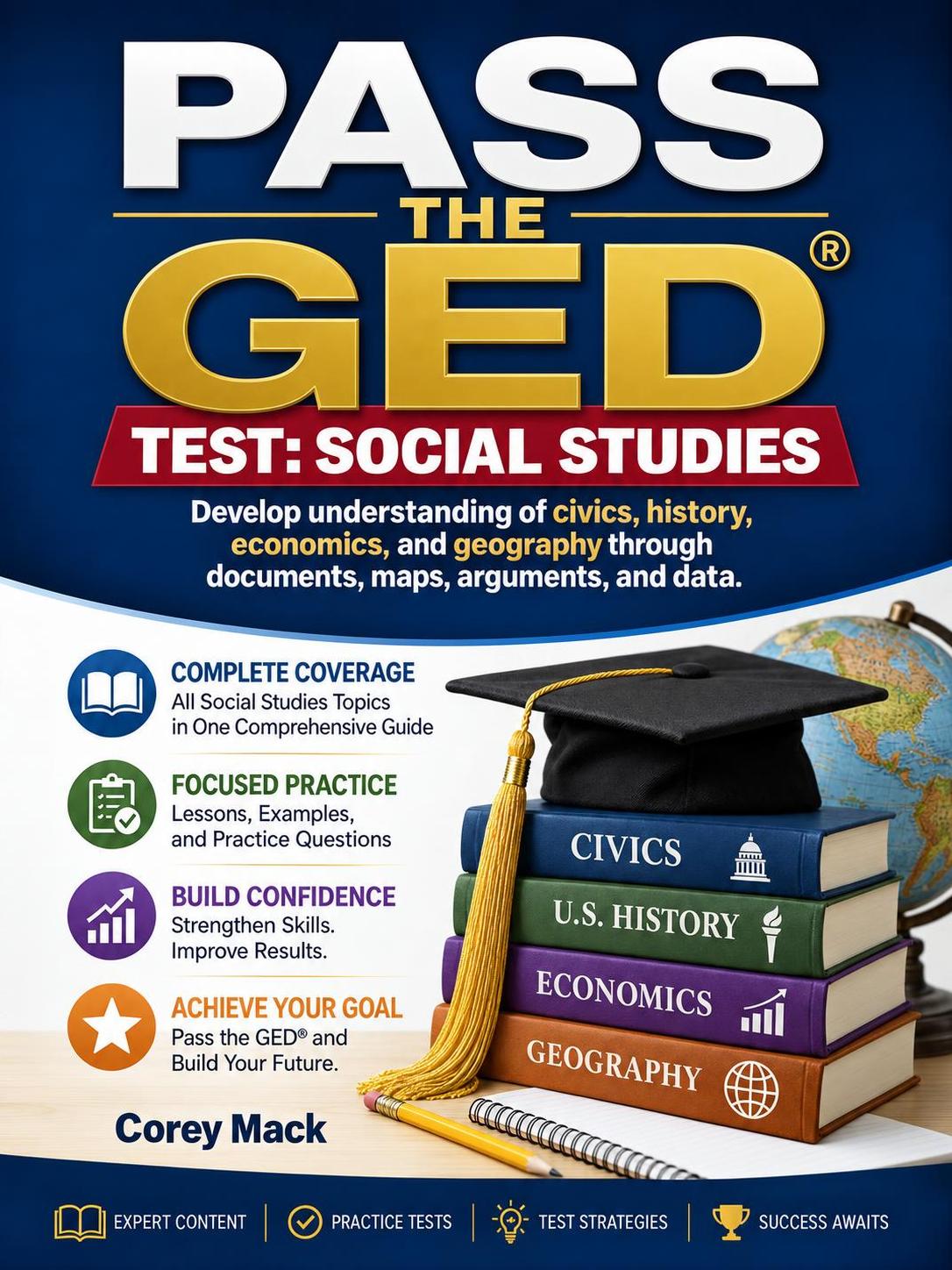 Pass the GED® Test: Social Studies book cover